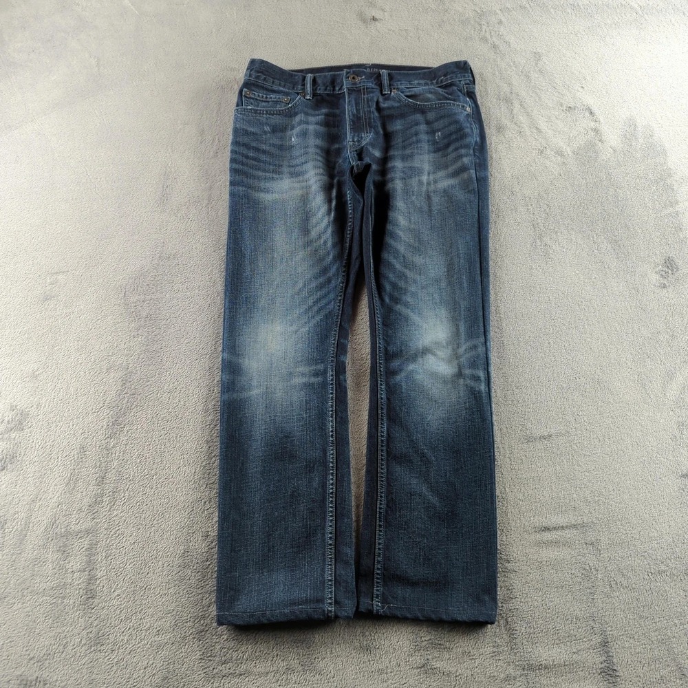 Banana Republic Vintage Straight Jeans Mens 33x30* Blue Medium Wash Faded Denim